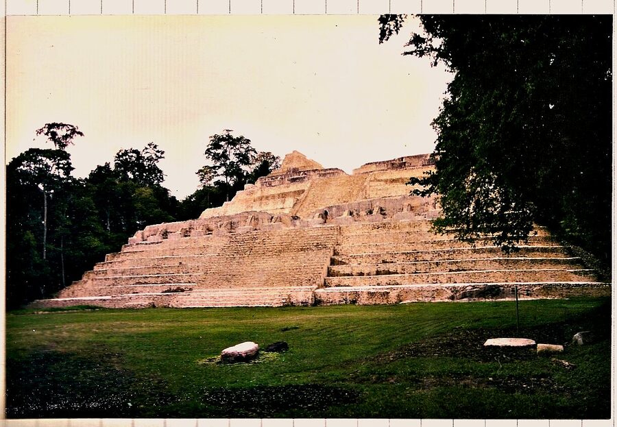 Caana, the largest pyramid at Caracol Maya site in the Chiquibul Forest Reserve, Belize
