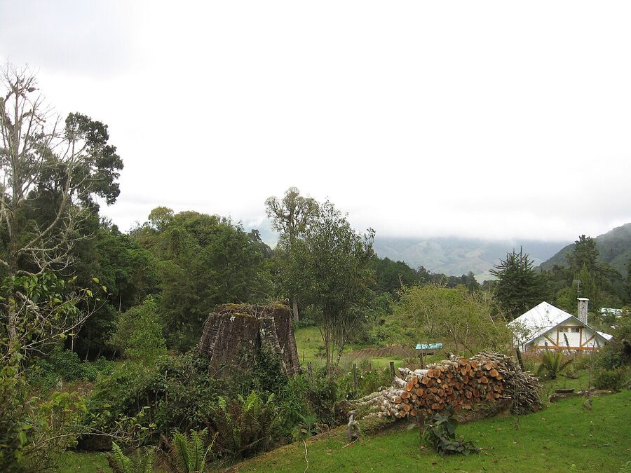 Cerro Punta highland farming fields in Chiriqui Panama