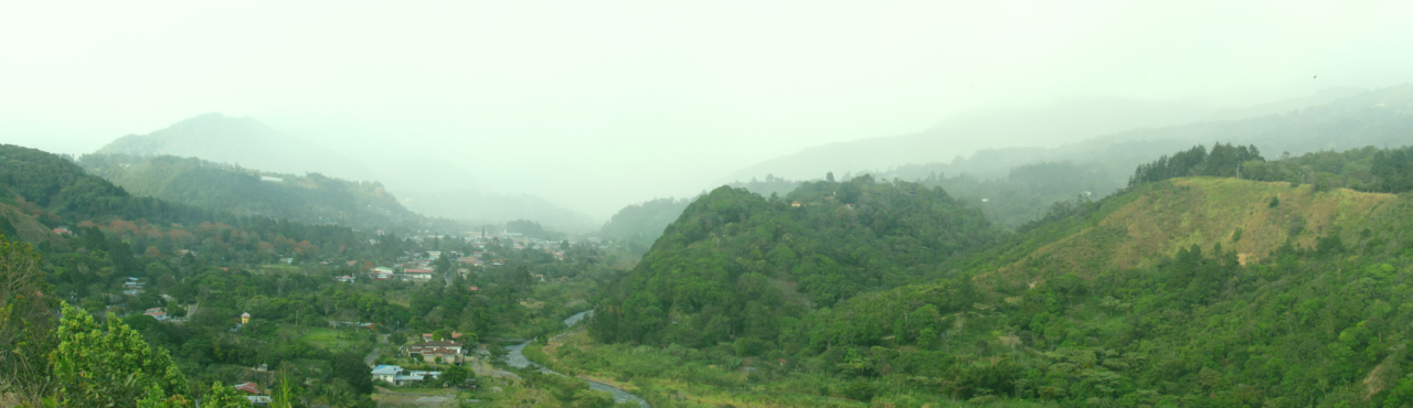 Boquete town in the Chiriqui highlands of Panama