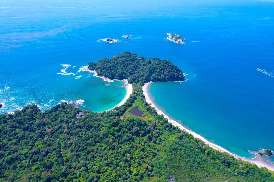 Manuel Antonio coast aerial Costa Rica