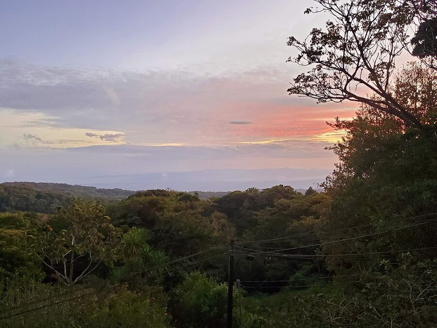 Sunset over Monteverde Costa Rica