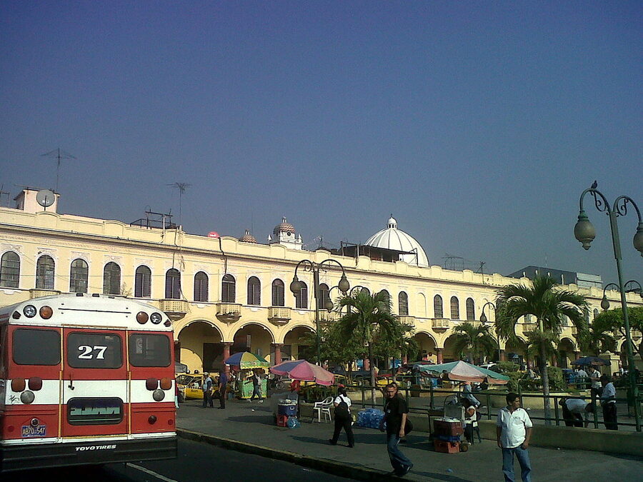 Plaza Libertad in the Centro Histórico of San Salvador, El Salvador