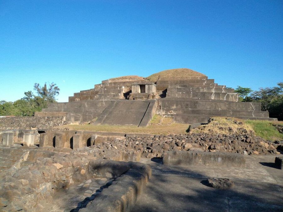 Tazumal pyramid Mayan ruins in Chalchuapa, El Salvador