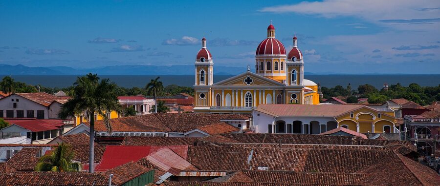 Granada Nicaragua cathedral panorama