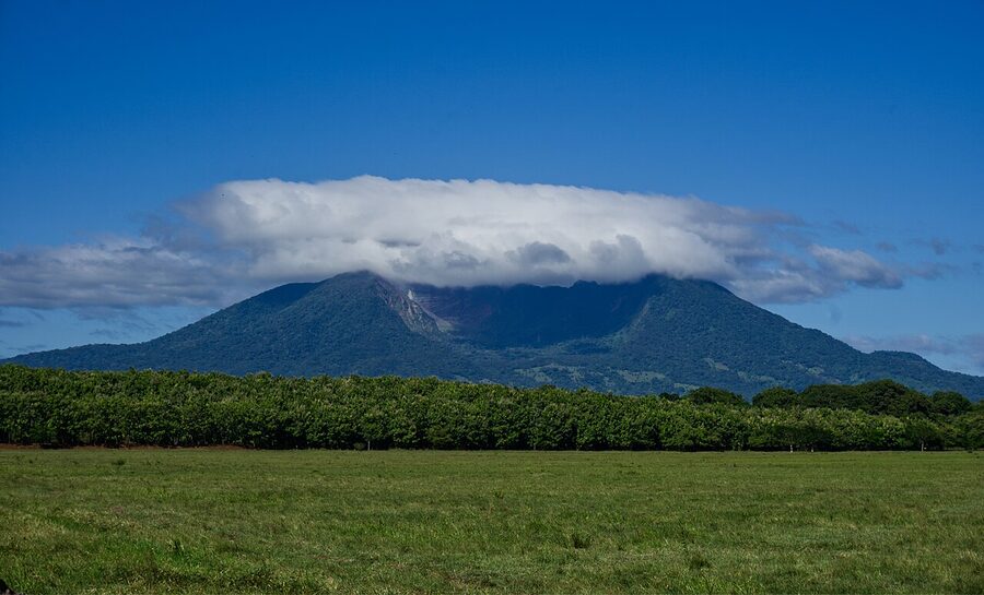 Volcan Mombacho from the Pan-American Highway