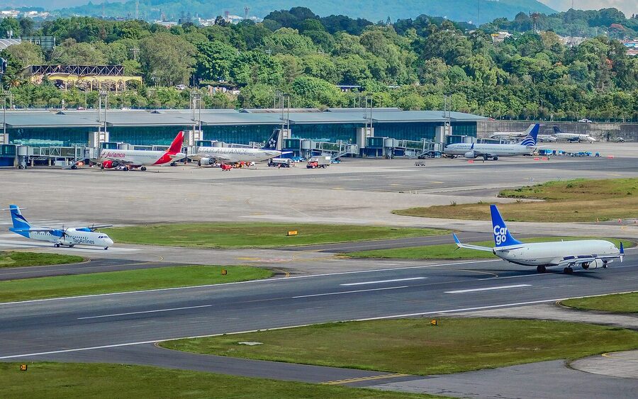 Exterior of La Aurora International Airport (GUA) in Zona 13 Guatemala City