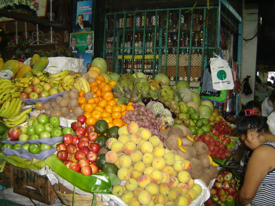 Fruit stalls at the Mercado Central, Guatemala City