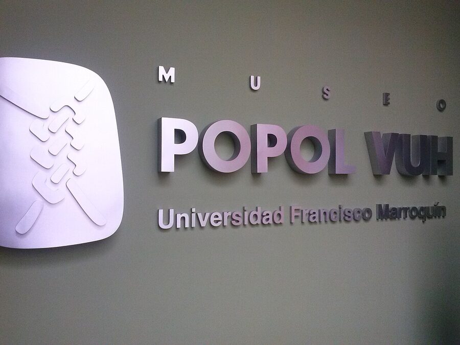 Museo Popol Vuh exterior at Universidad Francisco Marroquín, Zona 10