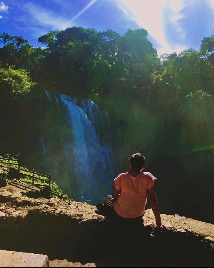 Cataratas Pulhapanzak waterfall near Lago de Yojoa in Honduras