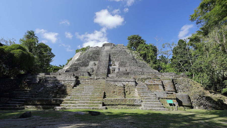 High Temple at Lamanai in northern Belize