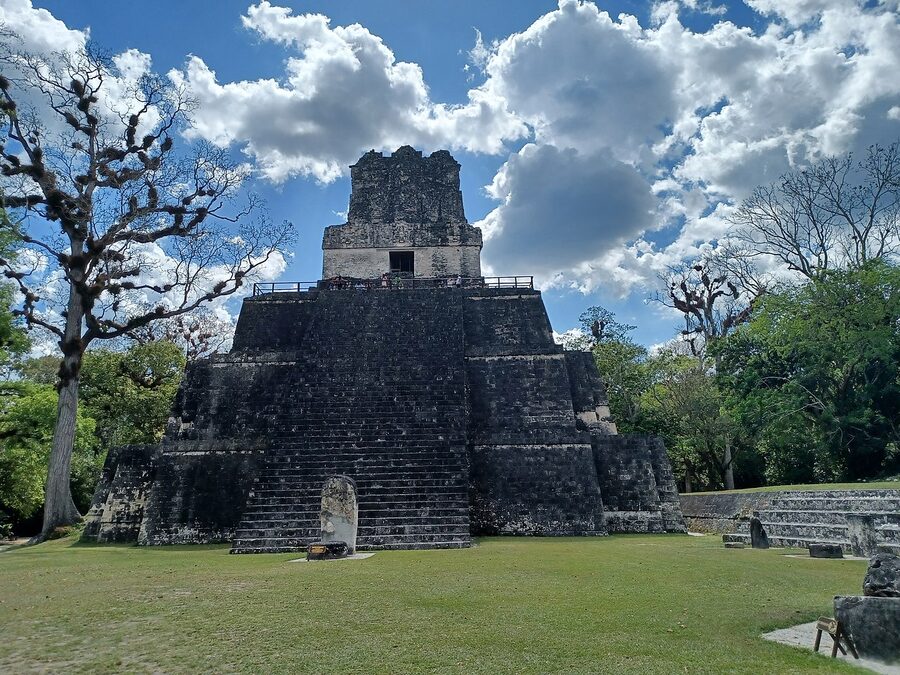 Tikal Temple II in the Great Plaza, Guatemala