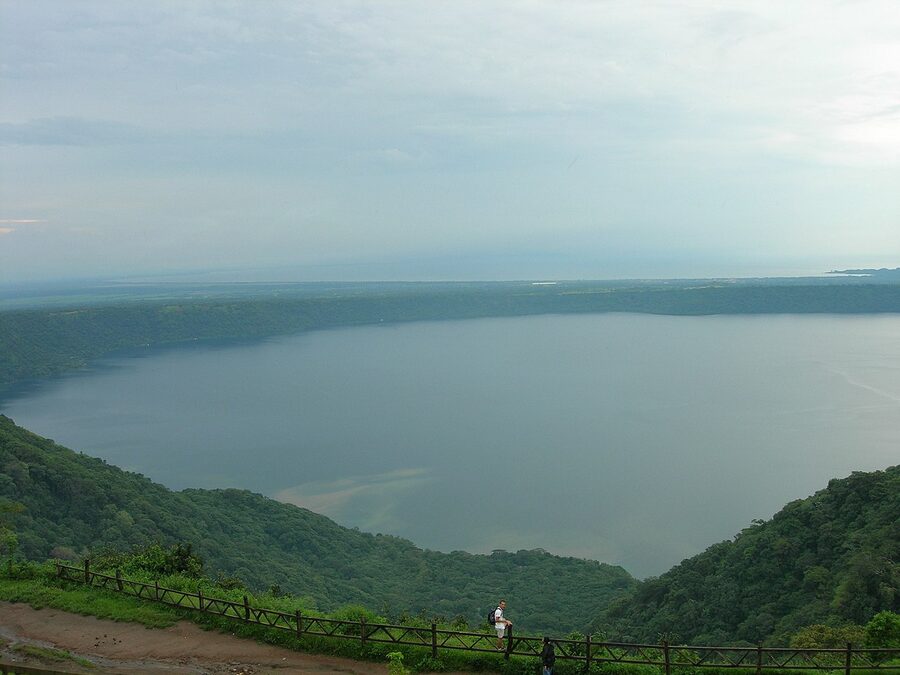 Laguna de Apoyo crater lake near Granada, Nicaragua