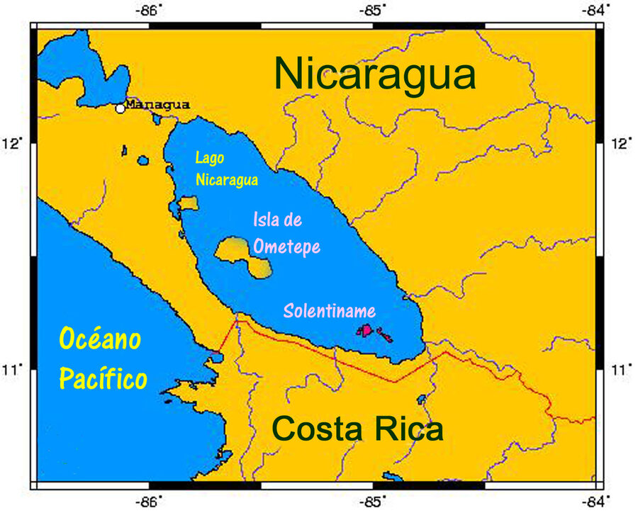 The Solentiname Islands archipelago in Lake Nicaragua