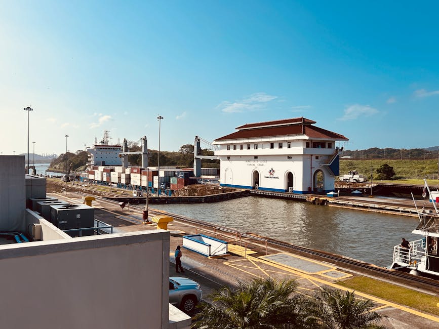 Miraflores Locks viewing platform at the Panama Canal
