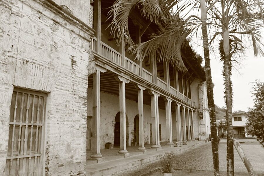 Spanish colonial customs house at Portobelo on the Caribbean coast