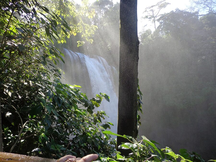 Pulhapanzak Falls Honduras viewed from across the river