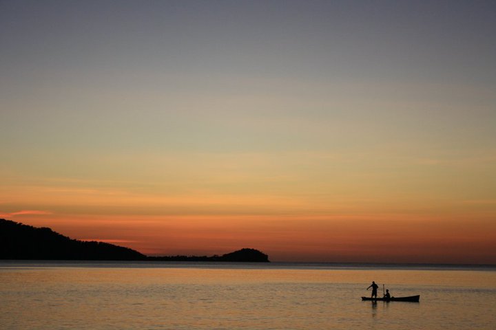 Garifuna fishermen Cayos Cochinos archipelago Honduras