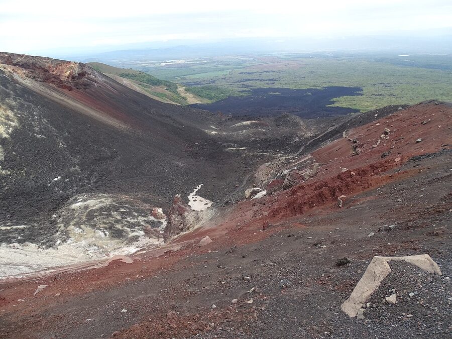 Black slopes of Cerro Negro Volcano near Leon, Nicaragua